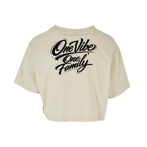Crop-Top à manches courtes - One Vibe Family