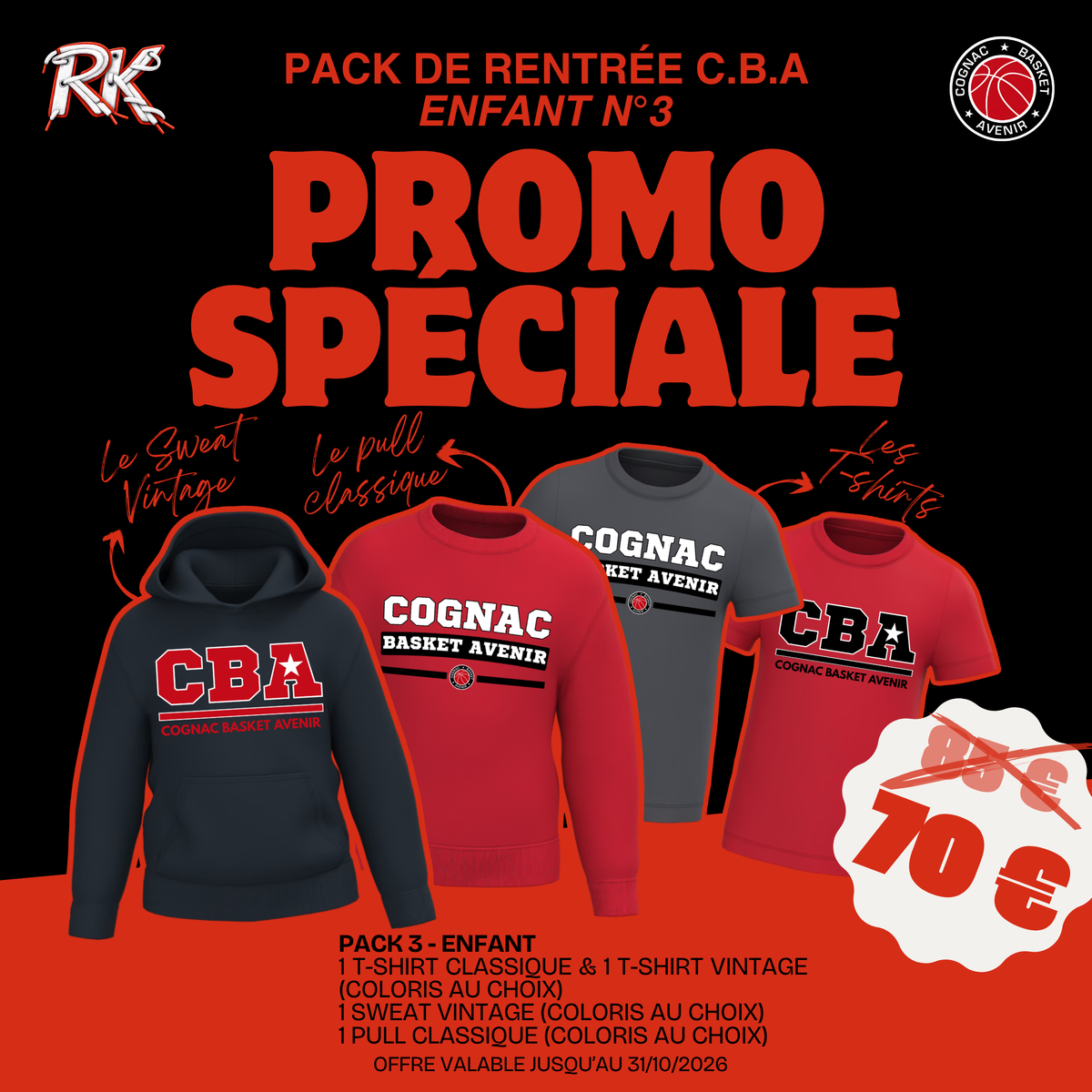 Pack C.B.A Enfant n°3