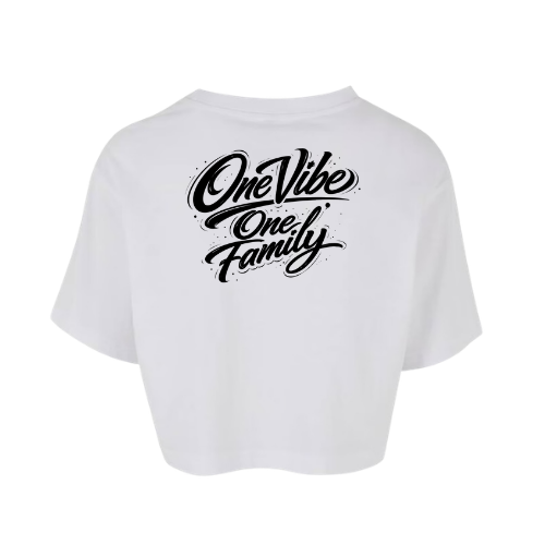 Crop-Top à manches courtes - One Vibe Family