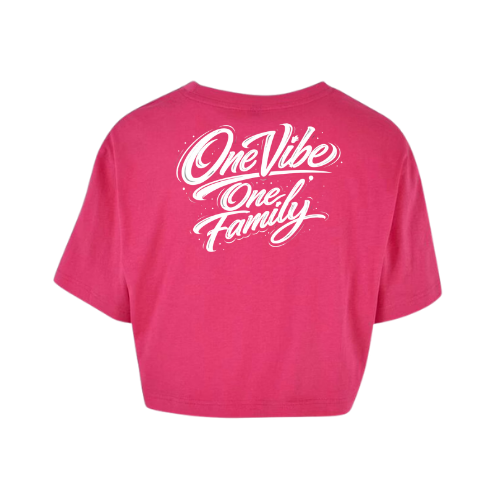 Crop-Top à manches courtes - One Vibe Family